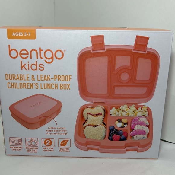 Bentgo kids Lunch box container Coral - Picture 4 of 6